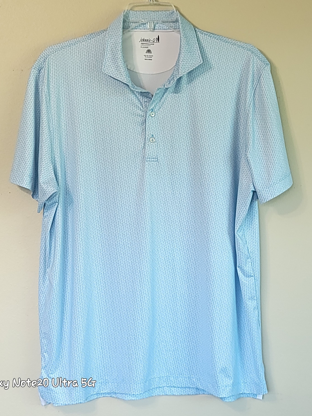 EUC johnnie-O "Top Shelf" Margarita Print Performance Golf Polo Shirt Sz-M